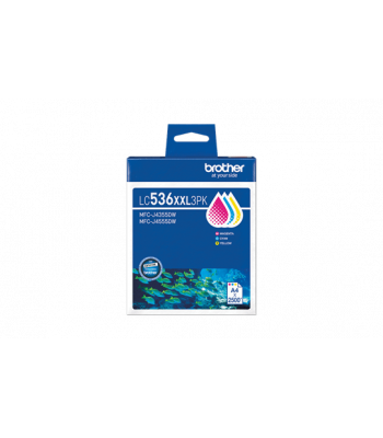 Genuine Brother LC536XXL 3 Colour pack (CMY) 