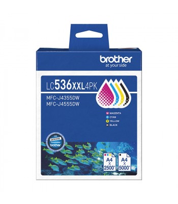 Genuine Brother LC536XXL 4 Colour Pack (BMCY)