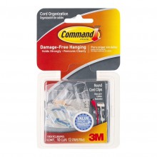 Command Clips Round Cord 17017CLR-VP Clear Value Pk/10