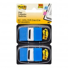 3M Post-It Flags 680-BE2 Blue 25X43mm Twin Pack
