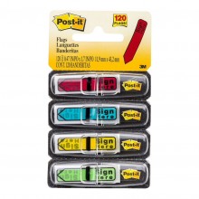 3M Post-It 684-SH Arrow Flag Sign Here Pkt/120