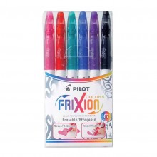 Pilot Frixion Colours Erasable Markers Asstd. 6Pk (SW-FC-S6) - Out of stock