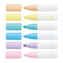 Pilot Pintor Marker Broad Asstd. Pastel 6Pk