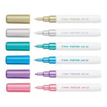 Pilot Pintor Marker Extra Fine 6 Pack - Metallic