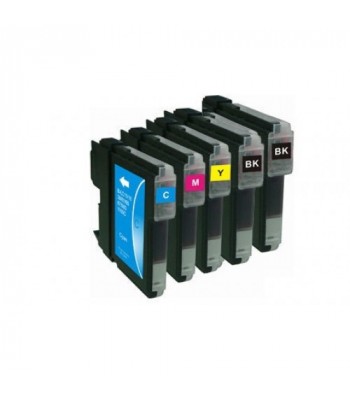 Compatible Canon PGI520BK and CLI521 B/C/M/Y Ink Cartridges (5 Inks)