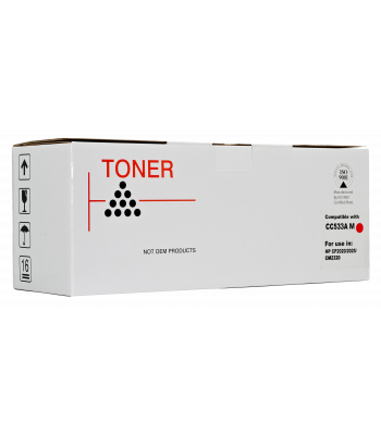 HP Compatible CC533A Magenta Toner Cartridge - 2,400 pages