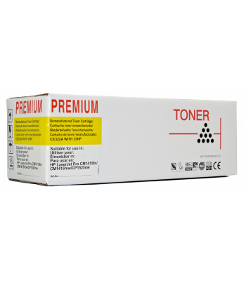 Icon Compatible HP CE322A/ CB542A Yellow Toner Cartridge 