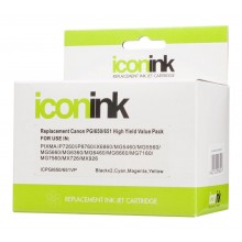 Icon Compatible Canon PGi650XL B and CLi651XL B/C/M/Y Value Pack (5 inks)