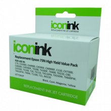 Icon Compatible Epson 73N B/C/M/Y Inks - Value pack (4 Inks)