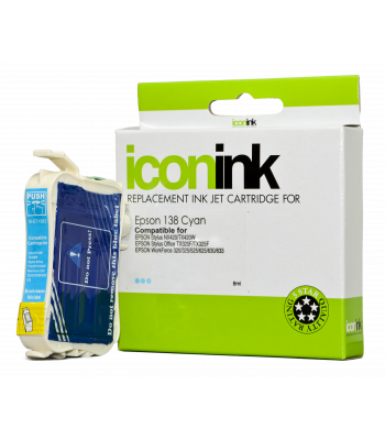 Epson Compatible 138 Cyan Ink Cartridge (C13T138292) - 420 pages