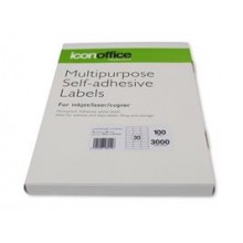Icon A4 Adhesive Label 30 labels per page (70 x 29.7 mm) - 100 sheets
