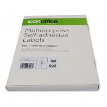 Icon A4 Adhesive Label 8 labels per page (99.1 x 67.7 mm) - 100 sheets