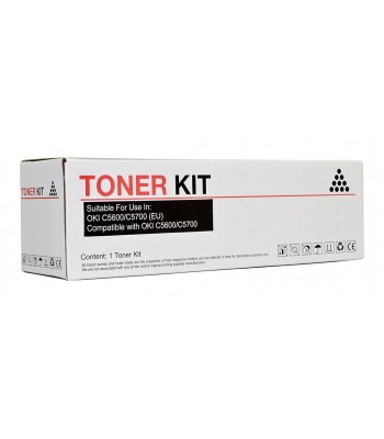 Icon Compatible Oki C5600/C5700 Black Toner Cartridge - 6,000 pages