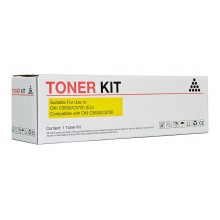 Icon Compatible Oki C5600/C5700 Yellow Toner Cartridge - 2,000 pages