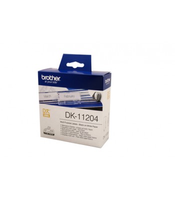 Brother Genuine DK11204 Multi-purpose - 17mm x 54mm - 400 Labels per roll