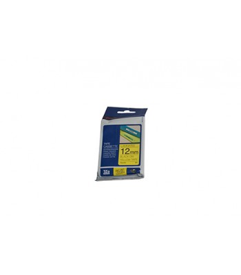 Brother Genuine 12mm Black Text on Yellow Tape - 8 metres (TZe631)