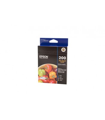 Epson Genuine 200 4 Ink Value Pack B/C/M/Y (C13T200692) 
