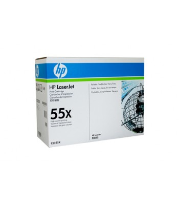 HP Genuine No.55X Toner Cartridge - High Capacity (CE255X) - 12,000 pages - Out of stock