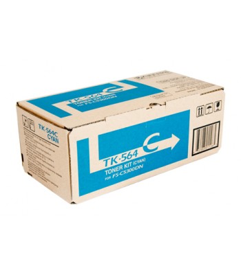 Kyocera Genuine TK564C Cyan Toner Cartridge (TK-564C) - 10,000 pages - Last few left!