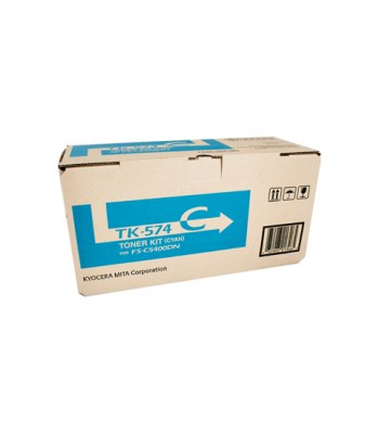 Kyocera Genuine TK574C Cyan Toner Cartridge (TK-574C) - 12,000 pages